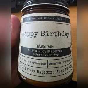 Malicious Women Co. Happy Birthday Berry Bellini Candle